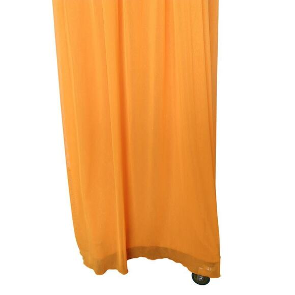 Vintage Y2K Orange Strapless Prom Dress Maxi Gown Size S 7 NWT Formal Embellish - Picture 6 of 11